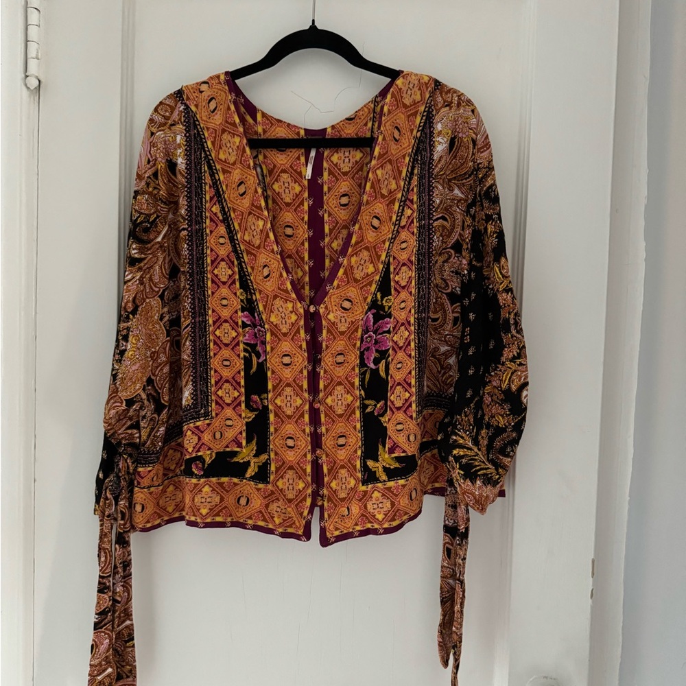 FP Movement by Free People Vibrant Patterned Blouse